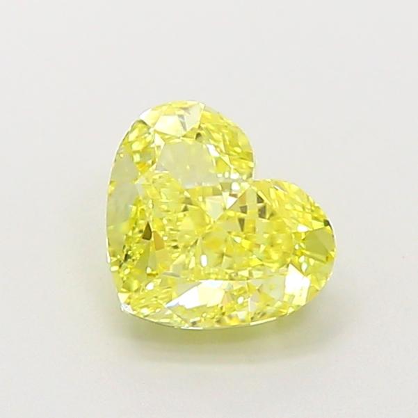 1.10 Ct. Fancy Intense  Yellow Heart Lab Grown Diamond