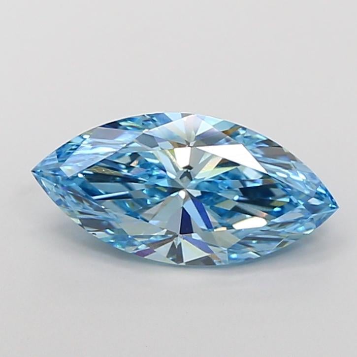 2.65 Ct. Fancy Vivid Blue Marquise Lab Grown Diamond