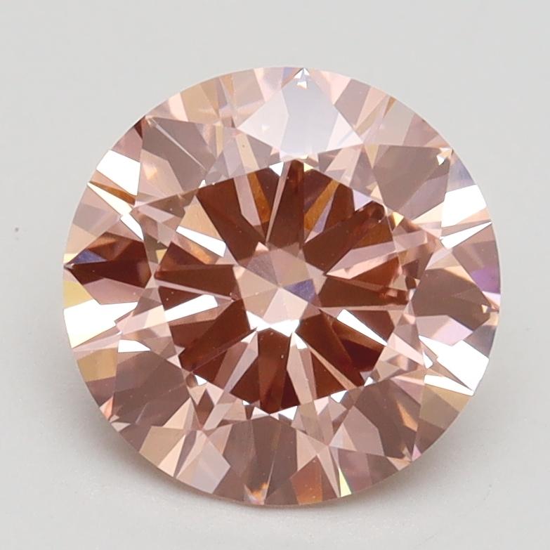 2.01 Ct. Fancy Intense Pink Round Lab Grown Diamond
