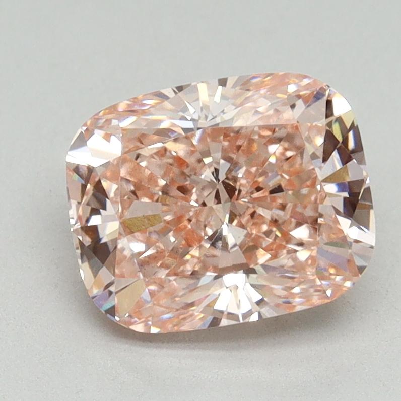 2.03 Ct. Fancy Intense Pink Cushion Lab Grown Diamond