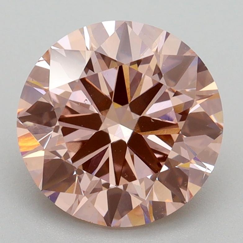 2.70 Ct. Fancy Intense Pink Round Lab Grown Diamond
