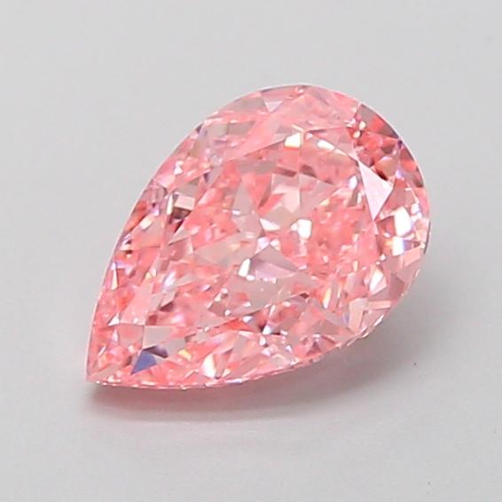 0.93 Ct. Fancy Vivid Pink Pear Lab Grown Diamond