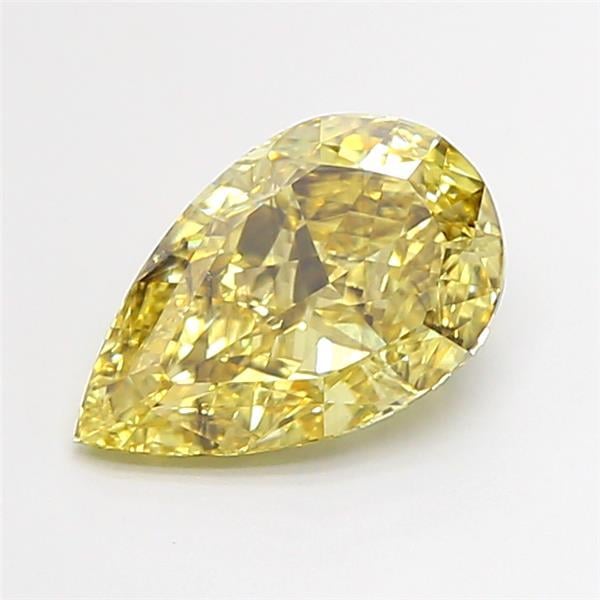 1.72 Ct. Fancy Yellow Pear Lab Grown Diamond