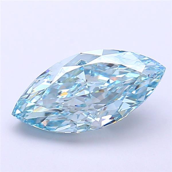 2.02 Ct. Fancy Intense Blue Marquise Lab Grown Diamond