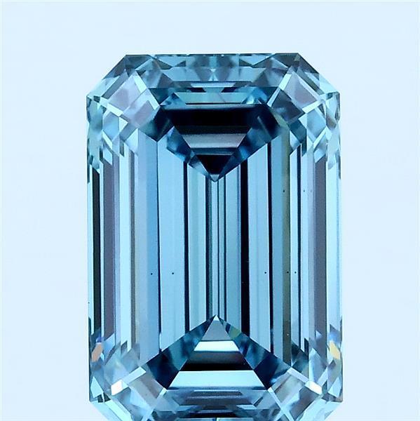 3.03 Ct. Fancy Vivid Blue Emerald Lab Grown Diamond