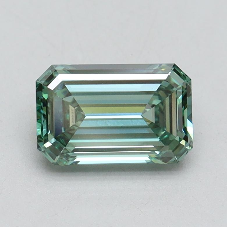 1.04 Ct. Fancy Vivid Green Emerald Lab Grown Diamond