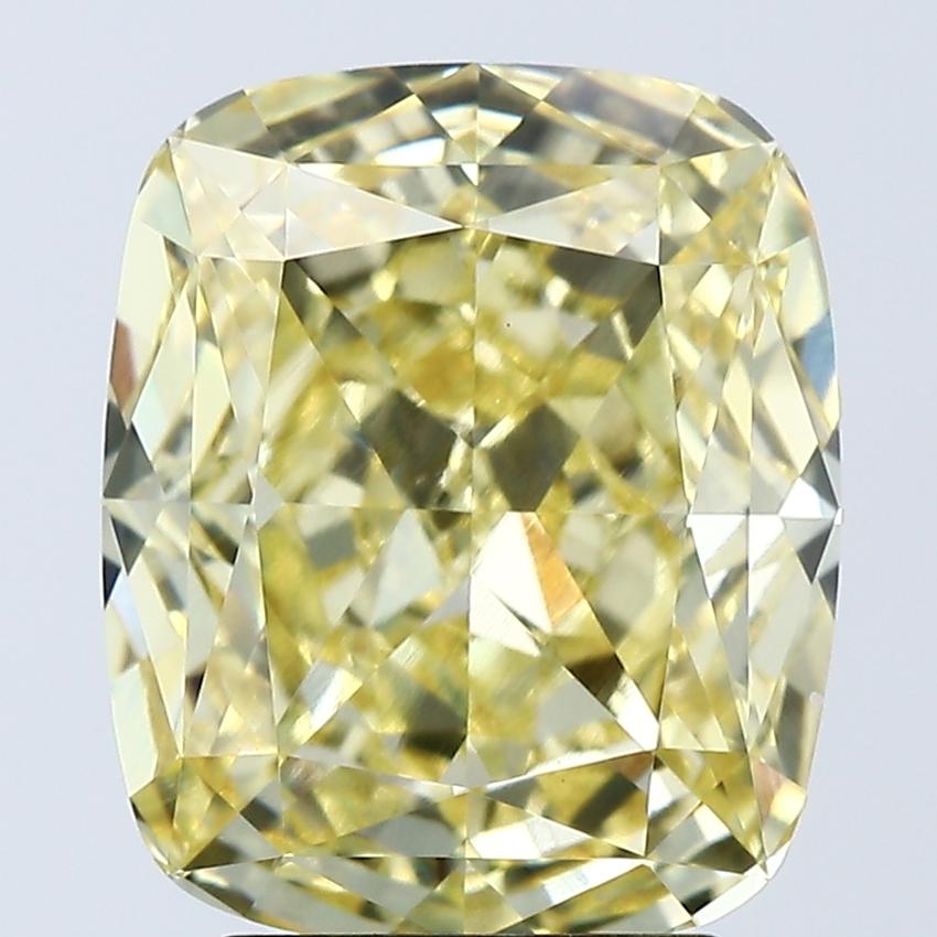 4.04 Ct. Fancy Intense Yellow Cushion Lab Grown Diamond