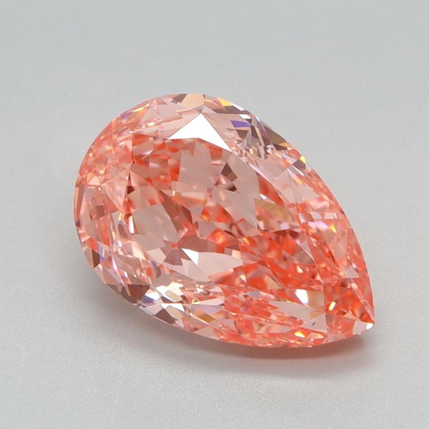 2.03 Ct. Fancy Vivid Pink Pear Lab Grown Diamond