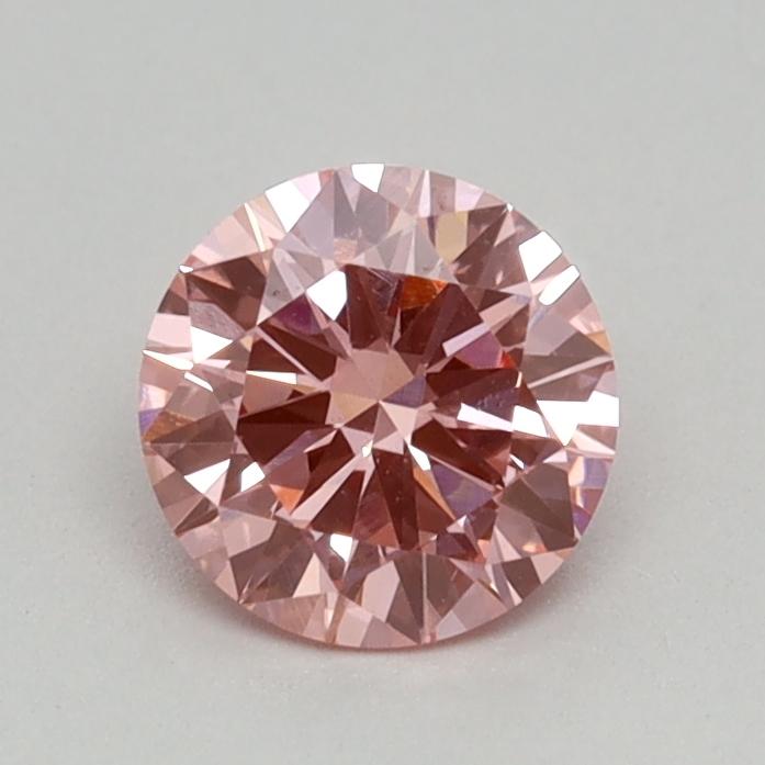 0.38 Ct. Fancy Vivid Pink Round Lab Grown Diamond