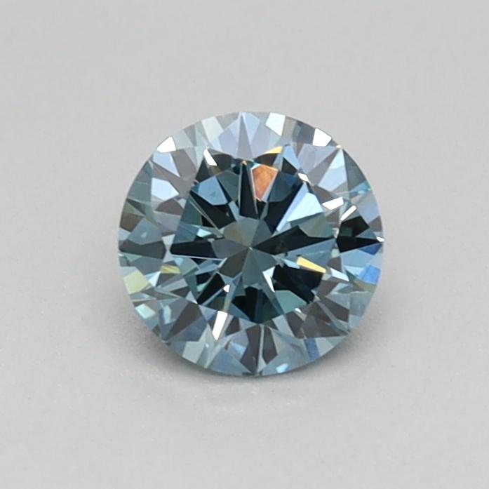 0.33 Ct. Fancy Intense Blue Round Lab Grown Diamond