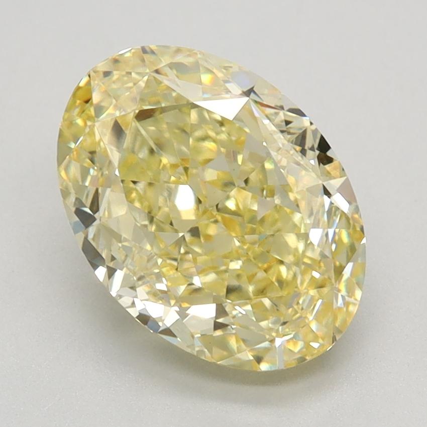 2.52 Ct. Fancy Intense Yellow Oval Lab Grown Diamond