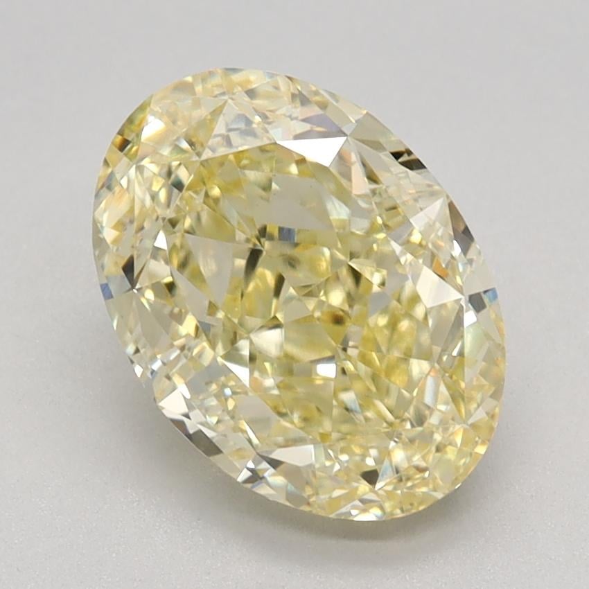 2.16 Ct. Fancy Intense Yellow Oval Lab Grown Diamond