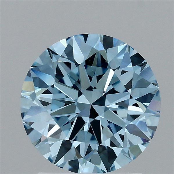 1.90 Ct. Fancy Vivid Blue Round Lab Grown Diamond