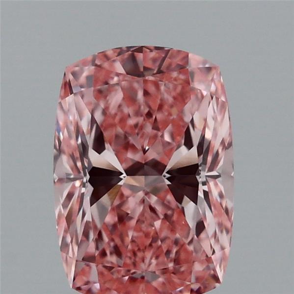 1.08 Ct. Fancy Vivid Pink Cushion Lab Grown Diamond