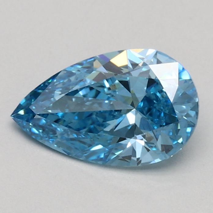 0.55 Ct. Fancy Vivid Blue Pear Lab Grown Diamond