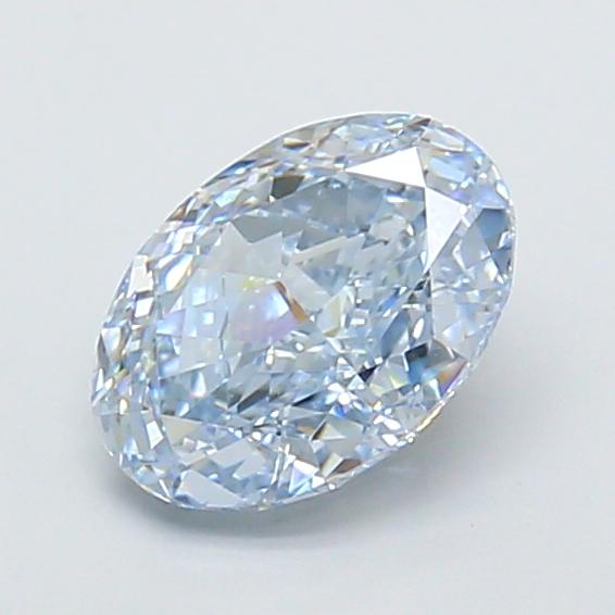 1.73 Ct. Fancy Intense  Blue Oval Lab Grown Diamond
