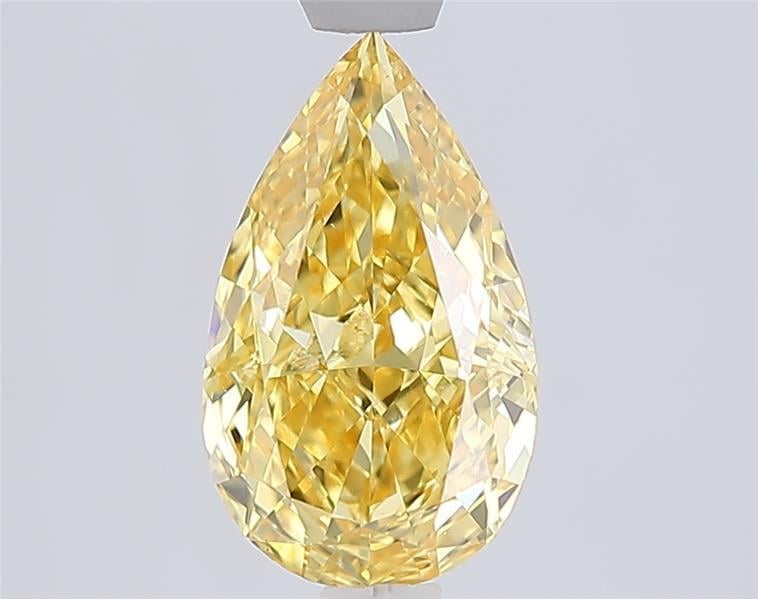 2.01 Ct. Fancy Vivid Yellow Yellow Pear Lab Grown Diamond