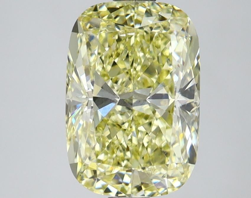 2.05 Ct. Fancy Yellow Cushion Lab Grown Diamond