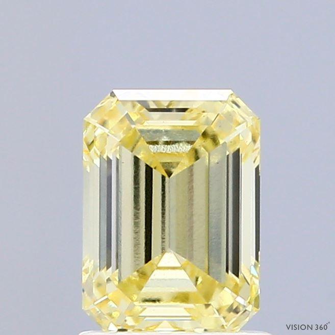 1.43 Ct. Fancy Yellow Emerald Lab Grown Diamond