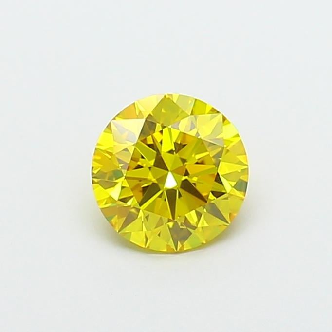 1.01 Ct. Fancy Vivid  Yellow Round Lab Grown Diamond