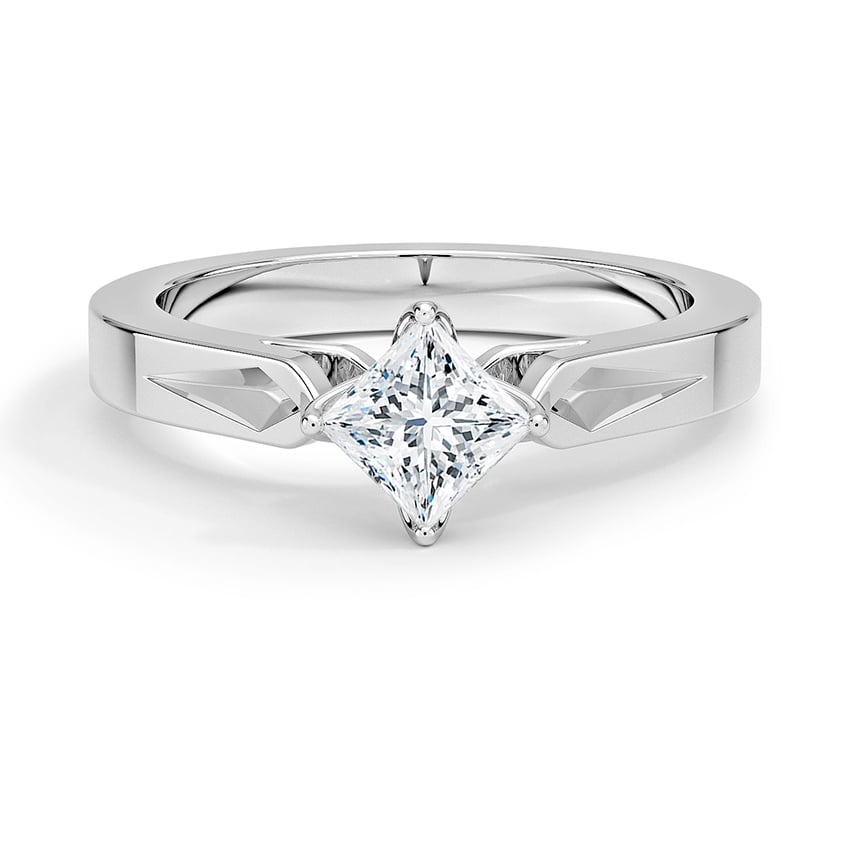 Custom East-West Engraved Cathedral Ring