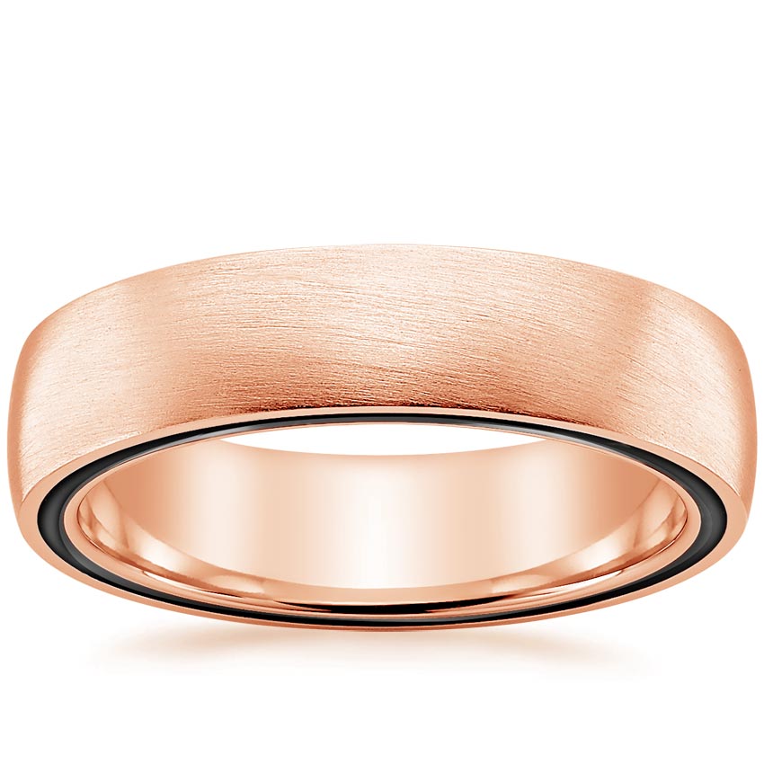 Quinton Wedding Ring in 14K Rose Gold