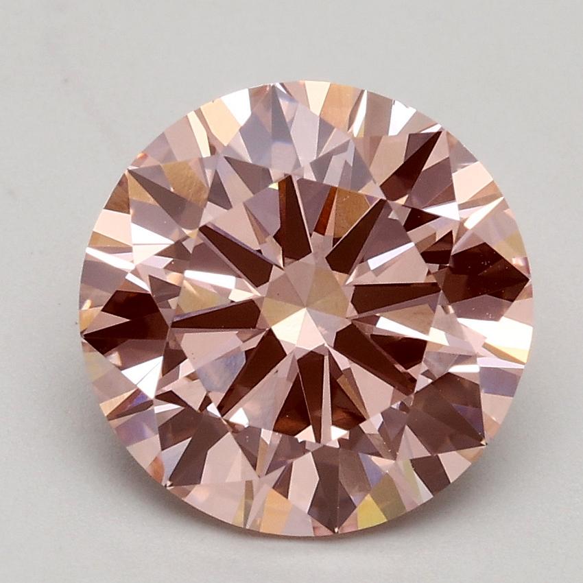 2.31 Ct. Fancy Intense Pink Round Lab Grown Diamond