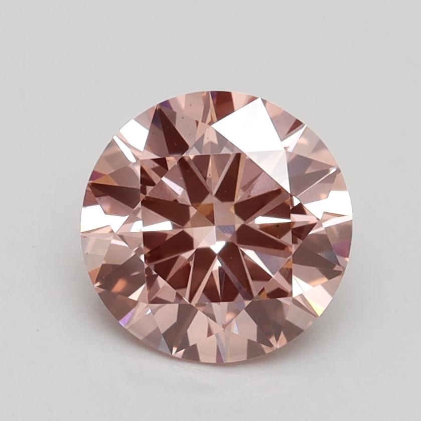1.35 Ct. Fancy Brownish Pink Round Lab Grown Diamond
