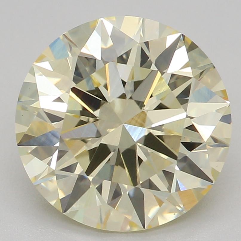 2.05 Ct. Fancy Light Yellow Round Lab Grown Diamond