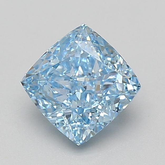 1.56 Ct. Fancy Vivid Blue Cushion Lab Grown Diamond