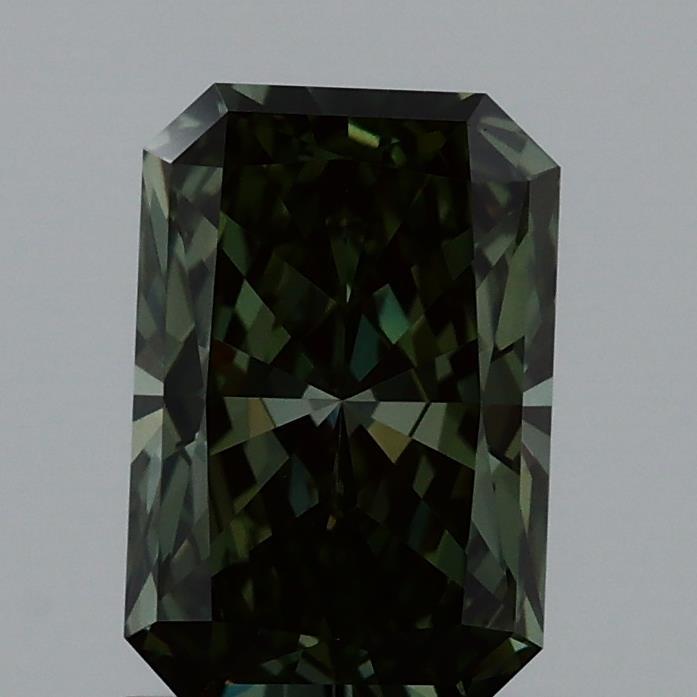1.03 Ct. Fancy Vivid Green Radiant Lab Grown Diamond