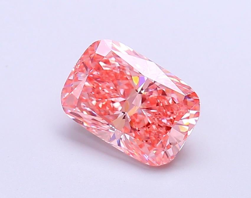 2.18 Ct. Fancy Vivid Pink Round Lab Grown Diamond