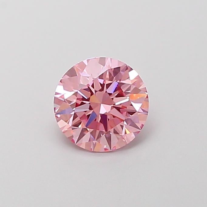 1.11 Ct. Fancy Vivid Pink Round Lab Grown Diamond