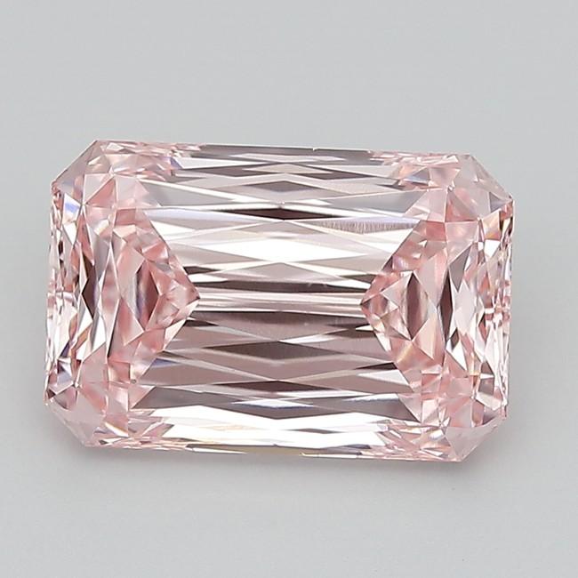 5.31 Ct. Fancy Vivid  Pink Radiant Lab Grown Diamond