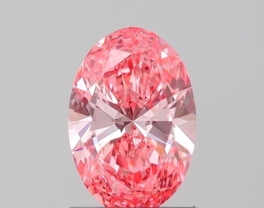 1.03 Ct. Fancy Vivid Pink Oval Lab Grown Diamond