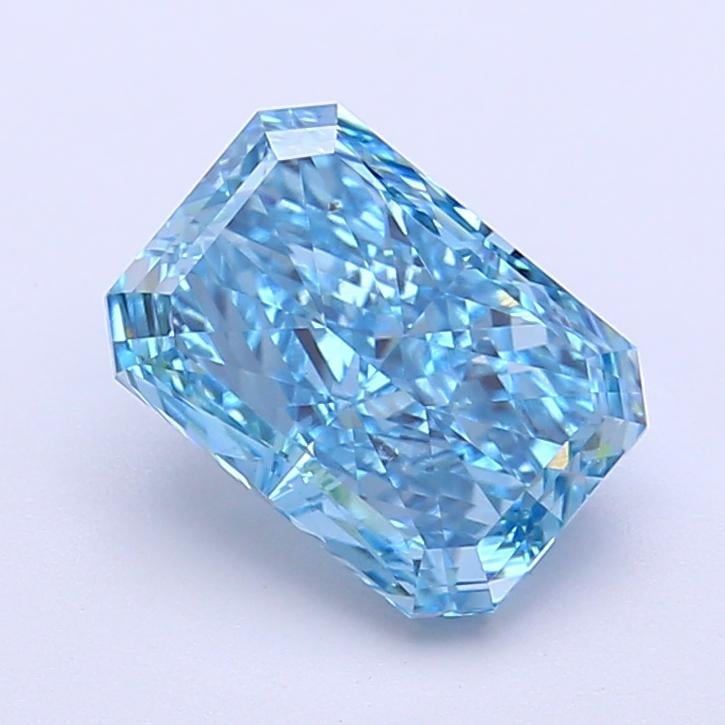 2.03 Ct. Fancy Vivid Blue Radiant Lab Grown Diamond