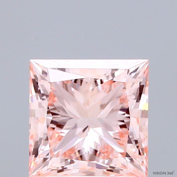 2.62 Ct. Fancy Intense Pink Princess Lab Grown Diamond