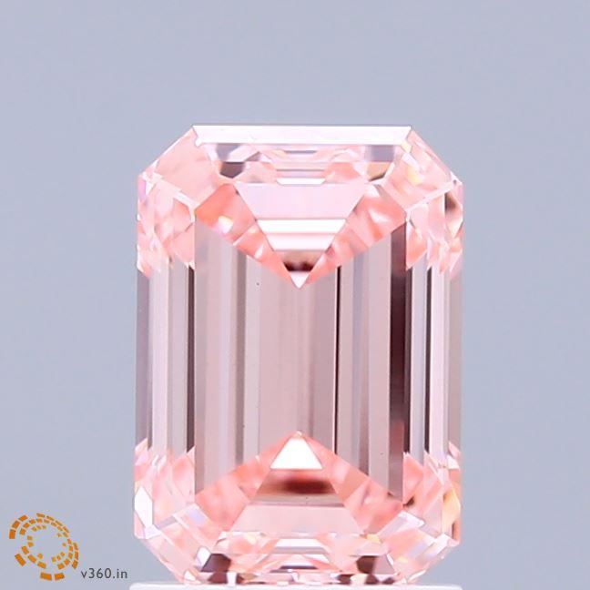 1.91 Ct. Fancy Intense Pink Emerald Lab Grown Diamond