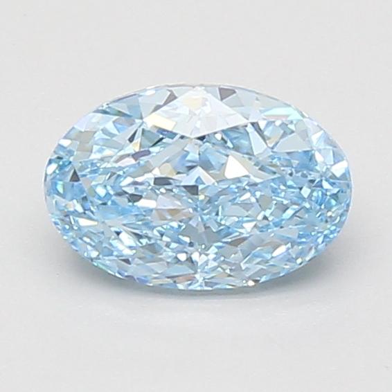 1.07 Ct. Fancy Vivid Blue Oval Lab Grown Diamond
