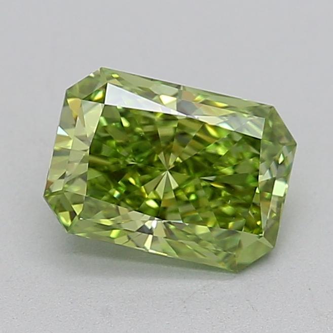 1.02 Ct. Fancy Vivid  Green Radiant Lab Grown Diamond