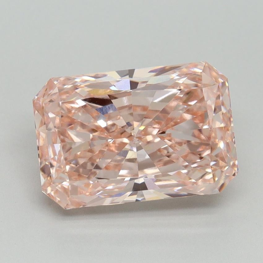 4.16 Ct. Fancy Intense Pink Radiant Lab Grown Diamond