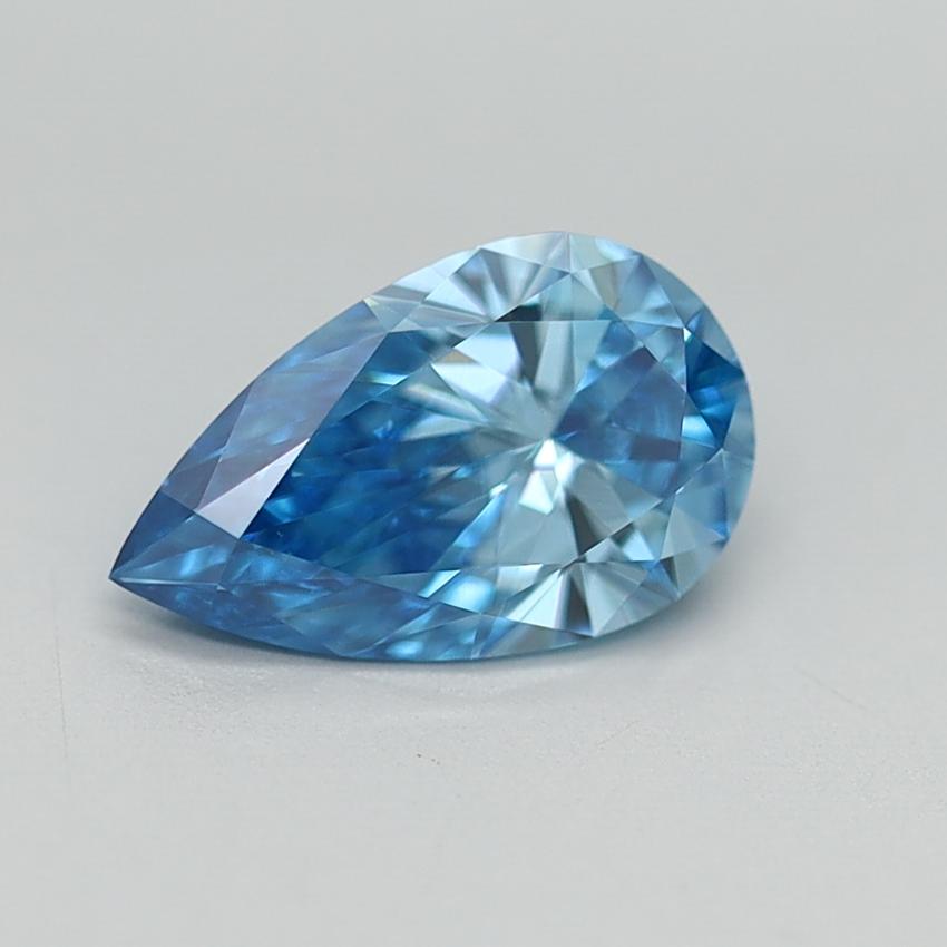 1.01 Ct. Fancy Vivid Blue Pear Lab Grown Diamond