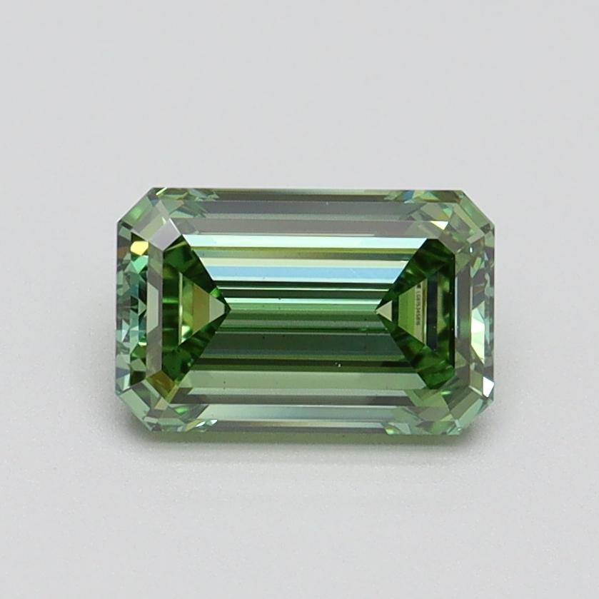 1.01 Ct. Fancy Vivid Green Emerald Lab Grown Diamond