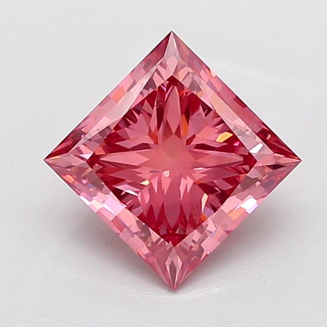 3.53 Ct. Fancy Vivid Pink Princess Lab Grown Diamond