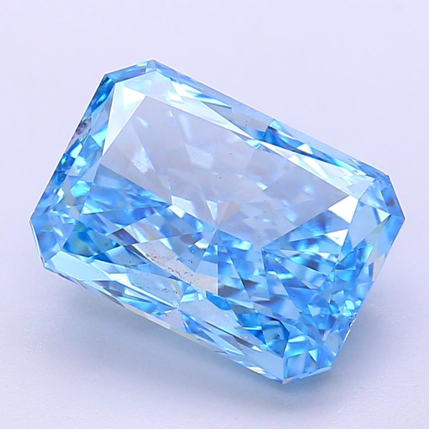 5.00 Ct. Fancy Blue Radiant Lab Grown Diamond