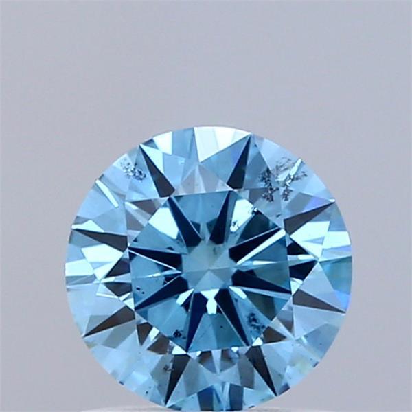 1.01 Ct. Fancy Vivid Blue Round Lab Grown Diamond