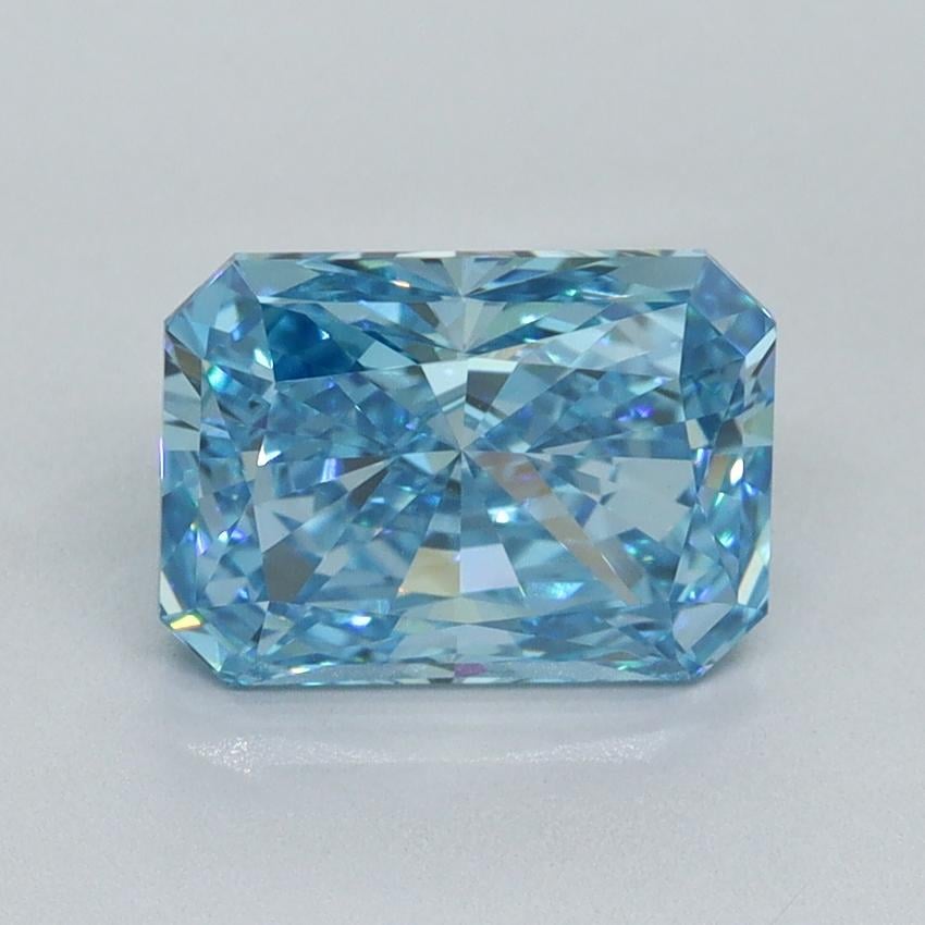 2.16 Ct. Fancy Vivid Blue Radiant Lab Grown Diamond
