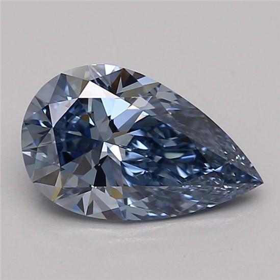 1.44 Ct. Fancy Vivid Blue Pear Lab Grown Diamond