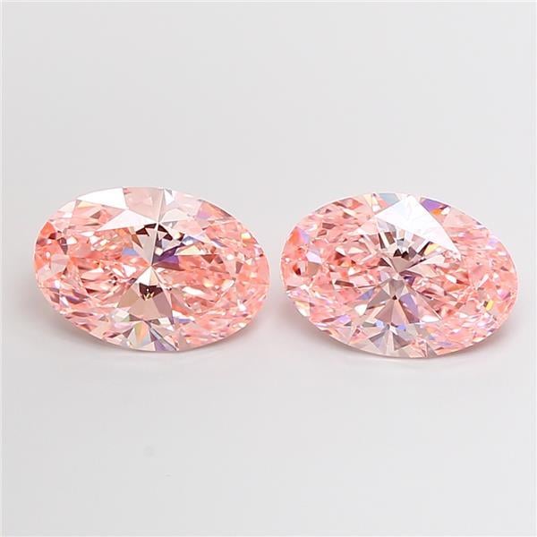 4.02 Ct. Fancy Vivid Pink Oval Lab Grown Diamond