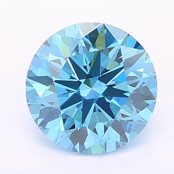 1.40 Ct. Fancy Vivid Blue Round Lab Grown Diamond